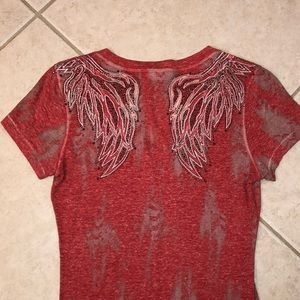 Miss Me shirt sleeve top